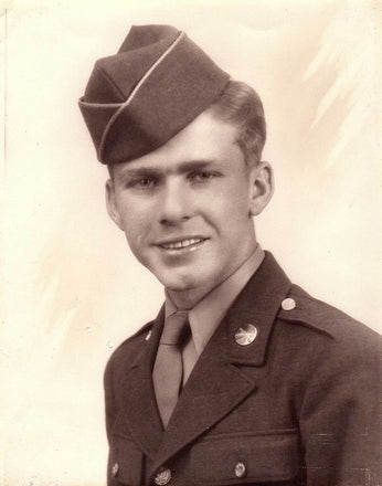 Melvin Bessinger in his WWII Soldier uniform, 1943