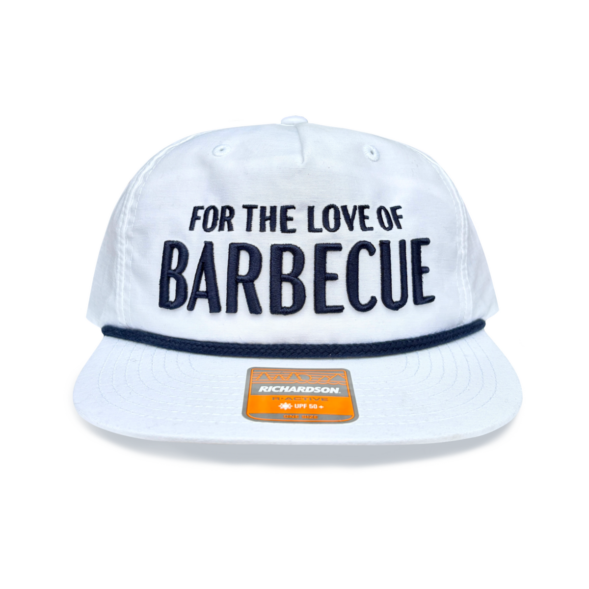 melvin's white for the love of bbq hat