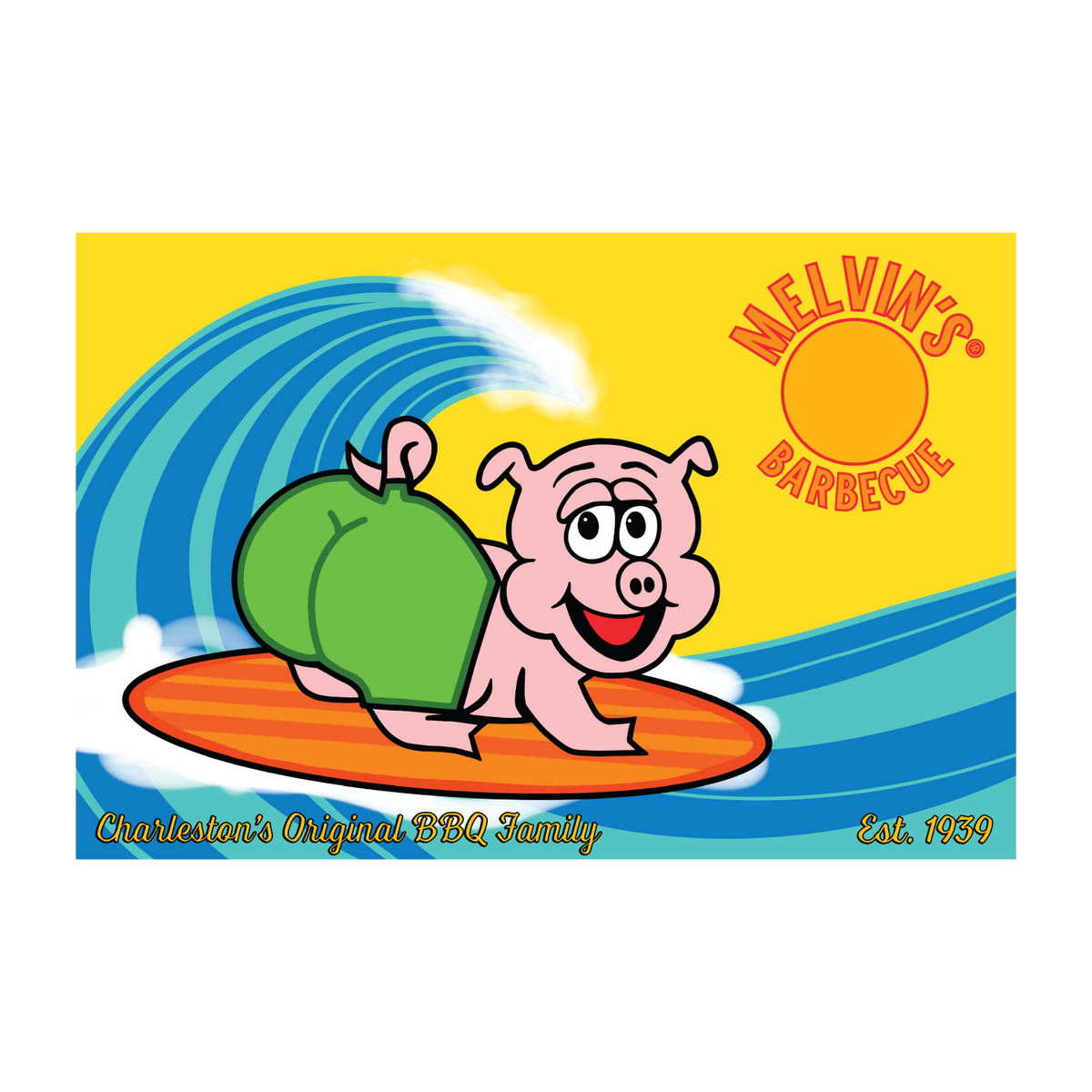 melvin’s summer pig sticker