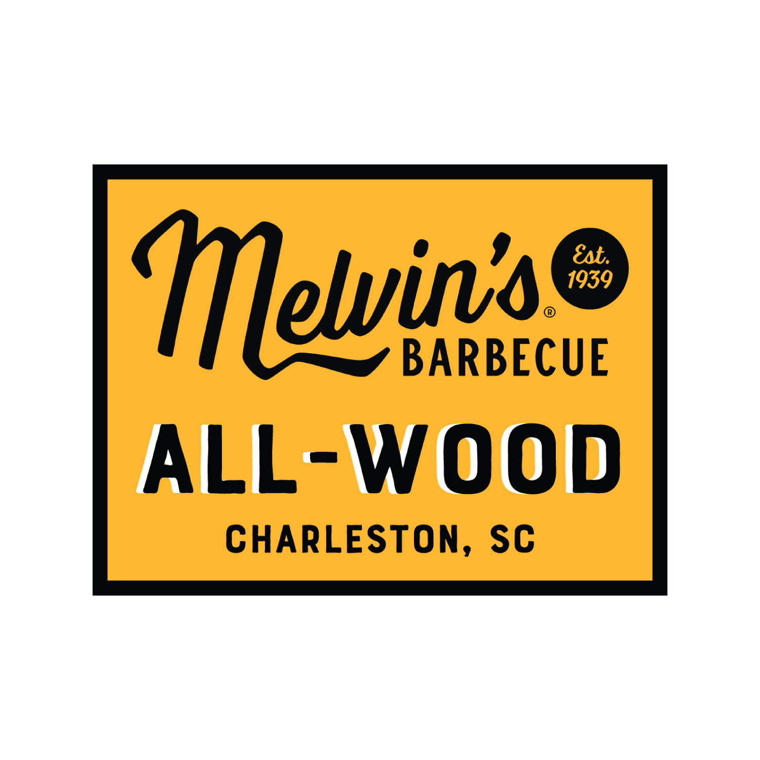 All-Wood Melvin's BBQ Sticker