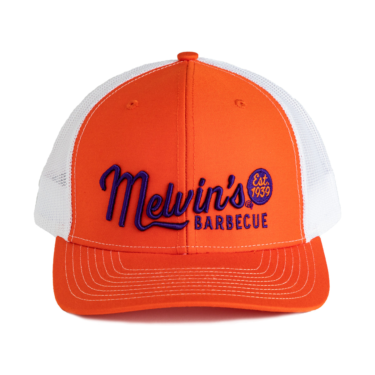 melvin's orange/purple richardson stitch hat